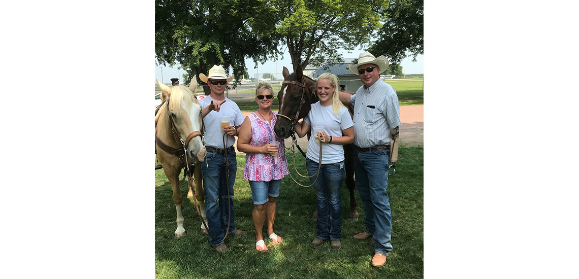 Rodeo Days Parade picture of most of the family